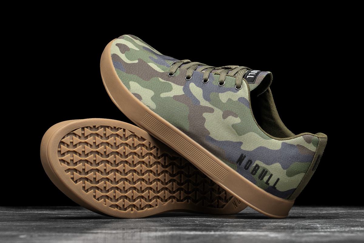 Nobull Canvas Men's Trainers Camo | Australia (GZ7561)